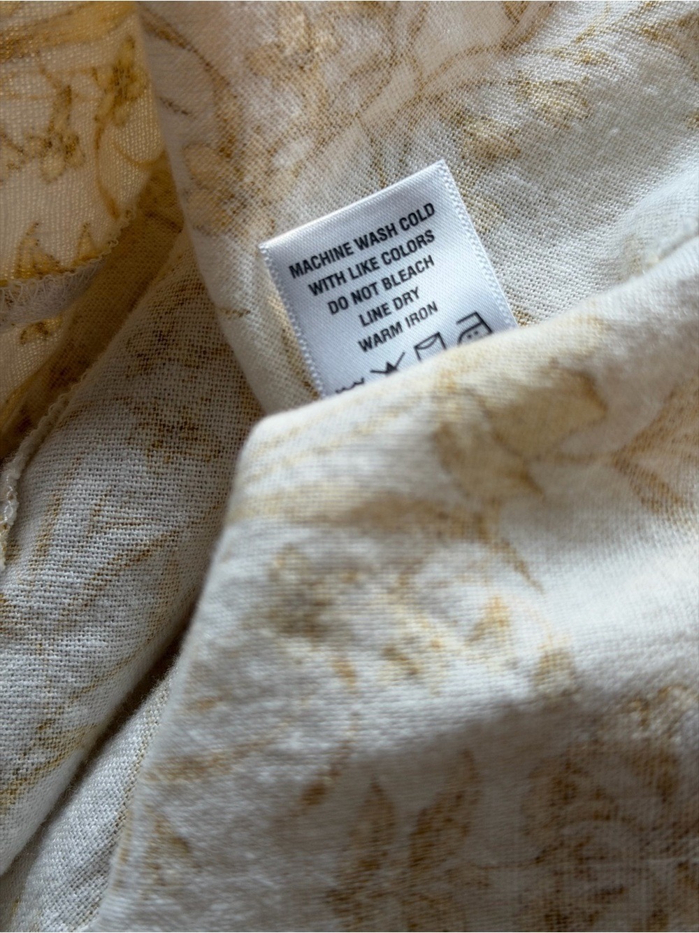 1. STATE Linen Blend Floral Midi Dress XS Smocked Back Cottagecore - Picture 9 of 9